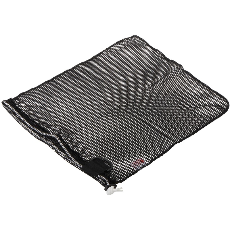 Innovative Scuba Concepts Extra Heavy-Duty Mesh Drawstring Dive Bag with D-Ring (Small, 16 x 20", Black)