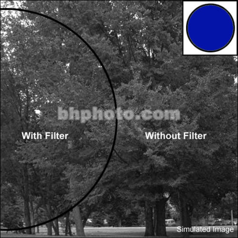Tiffen 4x6" Blue 47B Glass Filter for Black & White Film