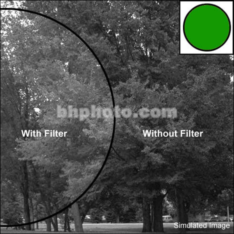 Tiffen 4x6" Green 58 Glass Filter for Black & White Film