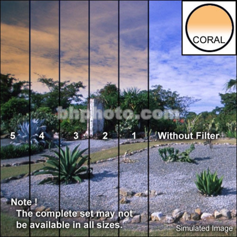 Tiffen 4 x 5.65" 5 Coral Soft-Edge Graduated Filter (Vertical Orientation)