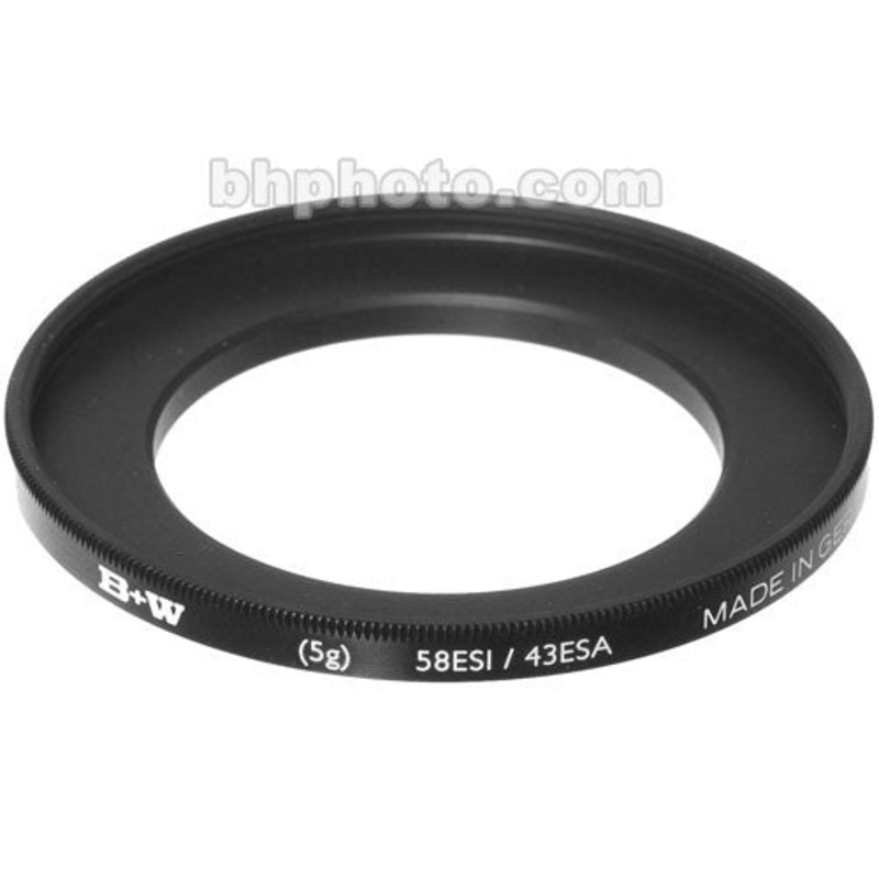 B+W 43-58mm Step-Up Ring