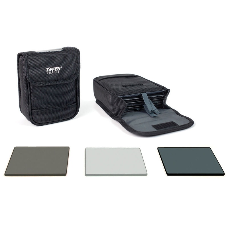 Tiffen 4 x 5.6" (4mm thick) DV Select Filter Kit 3 - Neutral Density 0.6, Ultra Circular Polarizing and Black ProMist 1/4 Filters