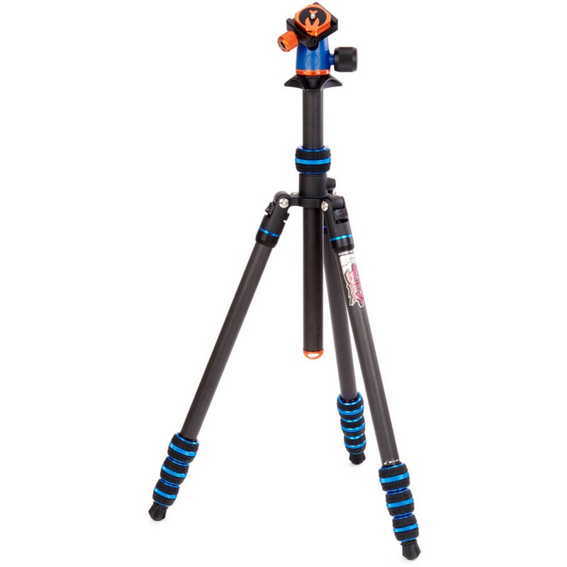 3 Legged Thing Punks Billy 2.0 Carbon Fiber Tripod with AirHed Neo 2.0 Ball Head (Blue)