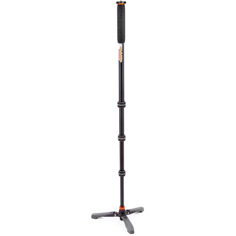 3 Legged Thing Trent 2.0 Magnesium Alloy MonopodKit with DocZ2 Foot Stabilizer (Gray)