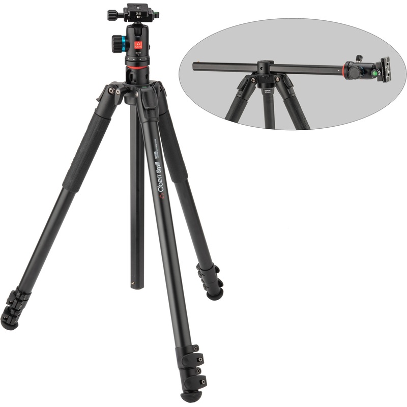 Oben ALF-6193L Skysill Series 3-Section Aluminum Tripod with 90 Lateral Column and BE-117 Dual-Action Ball Head