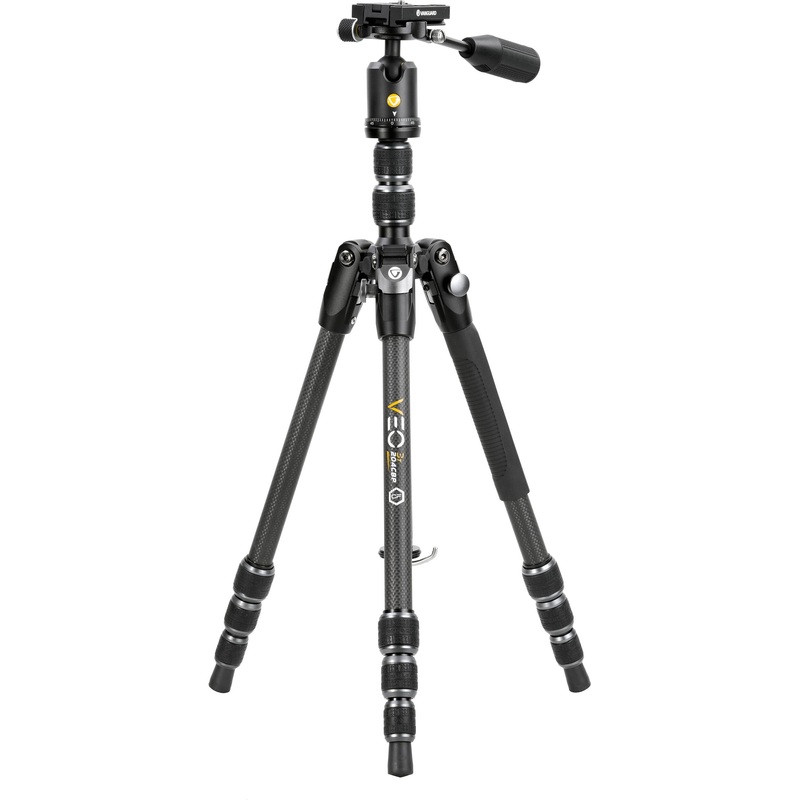 Vanguard VEO 3T 204CBP Carbon Fiber 4-in-1 Travel Tripod with VEO 2 BP-45T Ball/Pan Head and Bluetooth Remote