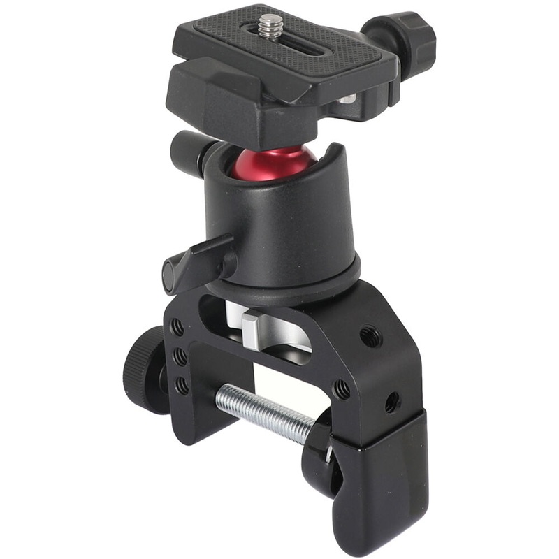 CAMVATE 360 Ball Head with Quick Release Plate & Mounting Clamp