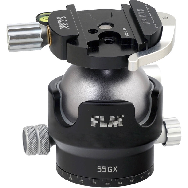 FLM 55GX Centerball Tripod Headwith QLB-60 QR Clamp
