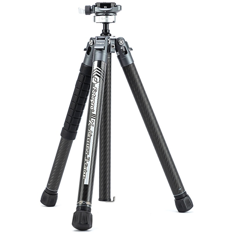 Fotopro X-Aircross 3 CarbonLite Fiber Travel Tripod with FPH-32Q Ball Head (Slate Gray)