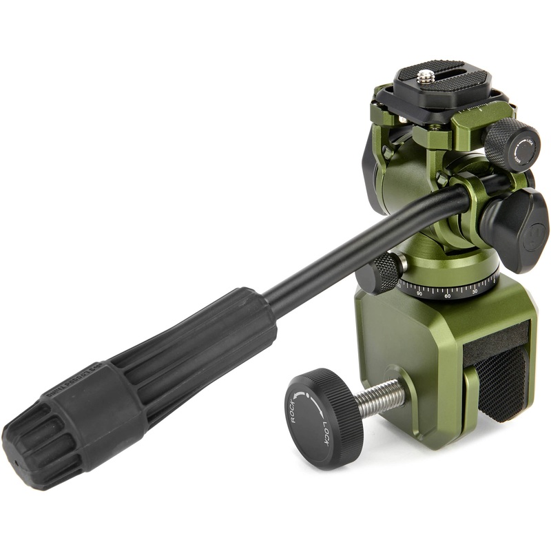 3 Legged Thing AirHed Trinity Video Head and Window Mount Clamp Kit (Moss Green)