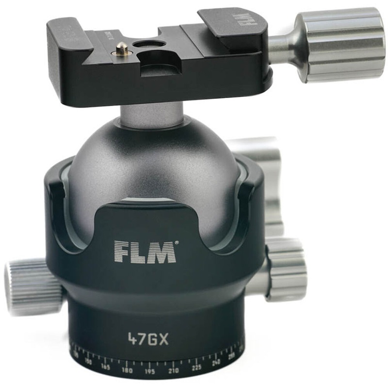 FLM 47GX Centerball Tripod Headwith SRB-40 QR Clamp