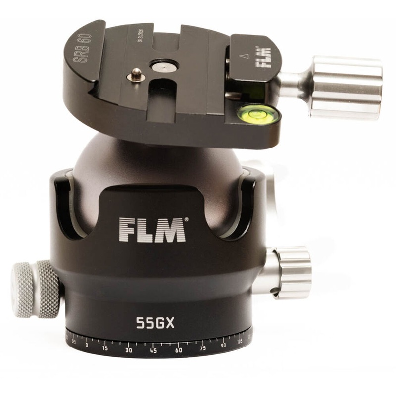 FLM 55GX Centerball Tripod Headwith SRB-60 QR Clamp