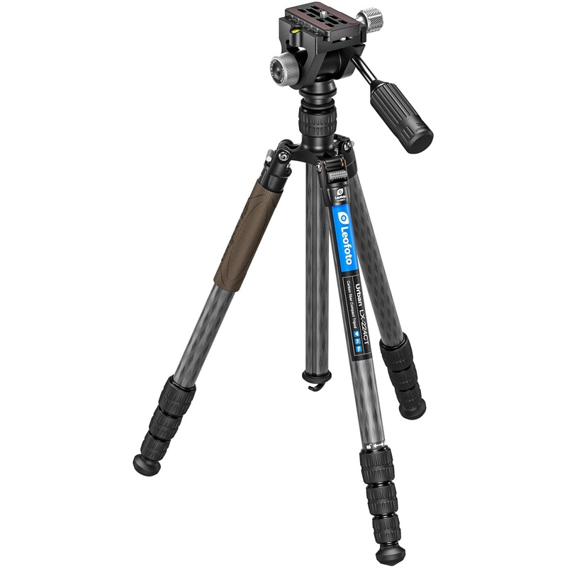 Leofoto LX-224CT Urban Series Travel Tripod with SW-02 Mini Fluid Head