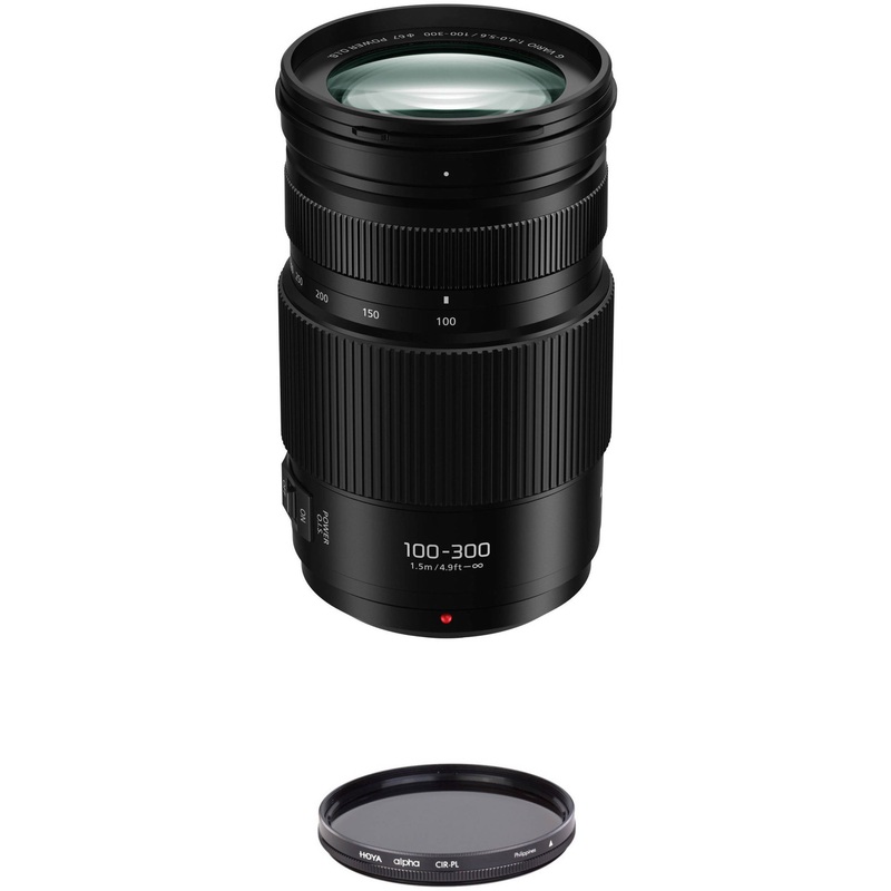 Panasonic Lumix G Vario 100-300mm f/4-5.6 II POWER O.I.S. Lens with Circular Polarizer Filter Kit