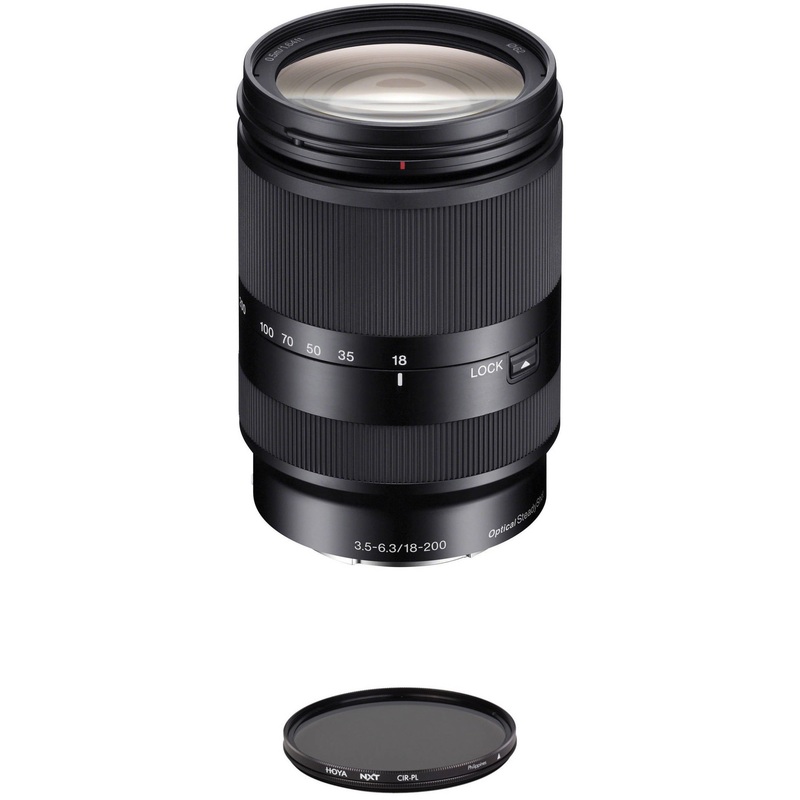Sony E 18-200mm f/3.5-6.3 Lens with Circular Polarizer Filter Kit