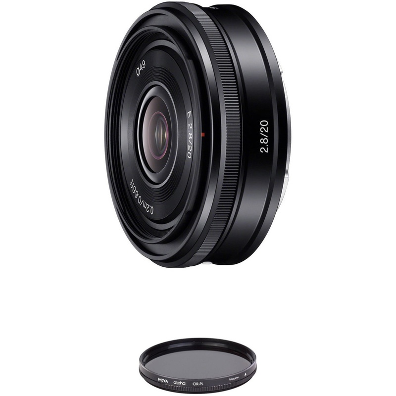Sony E 20mm f/2.8 Lens with Circular Polarizer Filter Kit