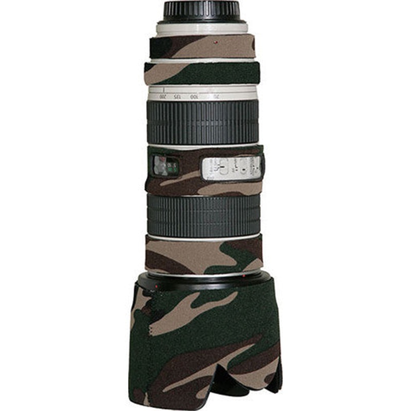 LensCoat Lens Cover for Canon 70-200mm f/2.8 Non-IS Lens (Forest Green Camo)