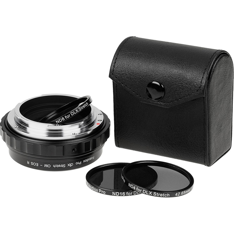 FotodioX DLX Stretch Adapter with ND Filter Set (Olympus OM to Canon RF-Mount)