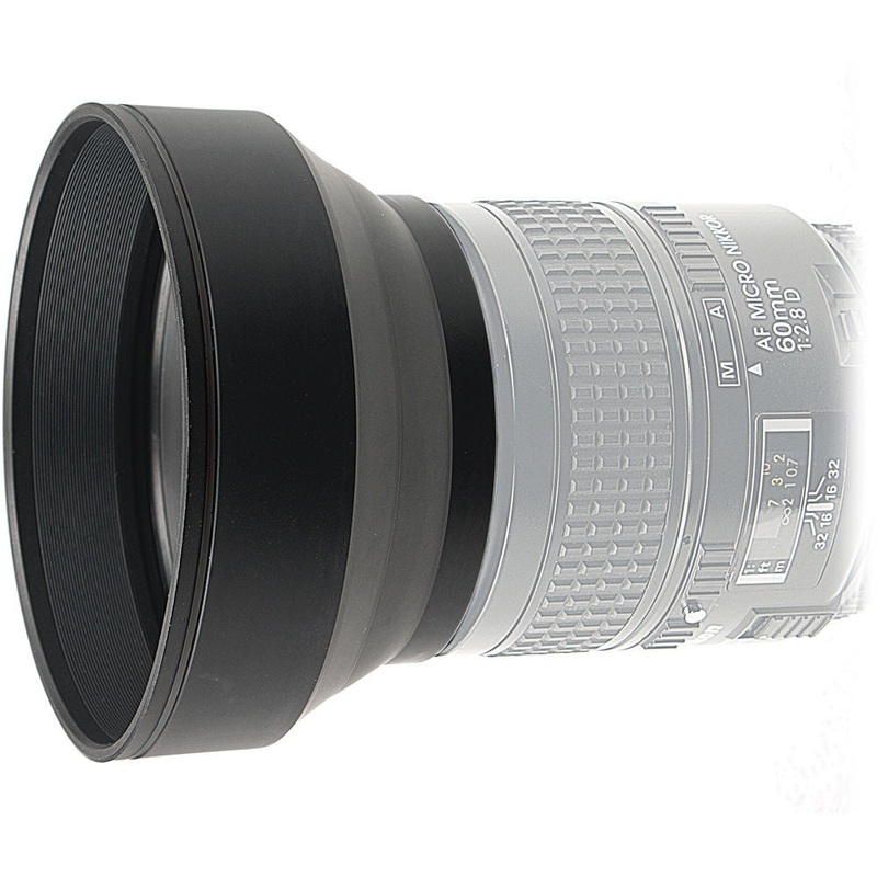 Kaiser 77mm 3-in-1 Rubber Lens Hood