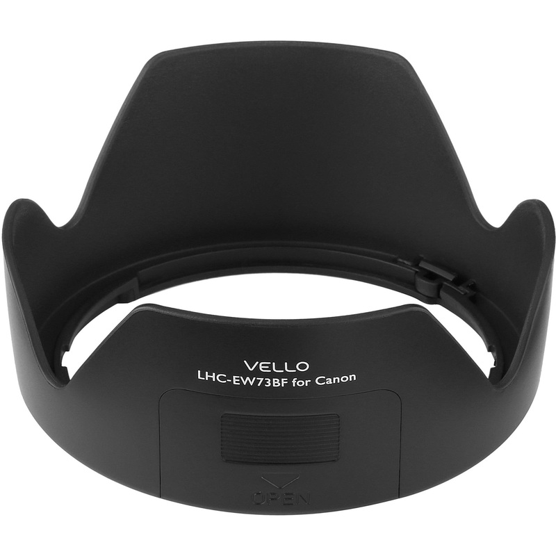 Vello EW-73B-F Dedicated Lens Hood with Filter Access Panel