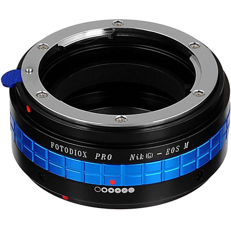 FotodioX Pro Lens Mount Adapter for Nikon F-Mount Lens to Canon EF-MMount Camera