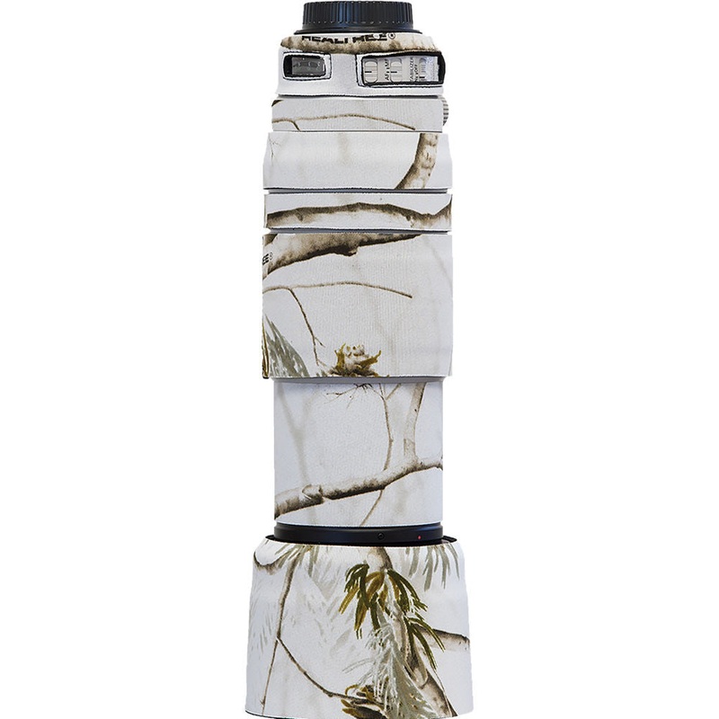 LensCoat Lens Cover for Canon 100-400mm f/4.5-5.6 IS II (Realtree AP Snow Camo)