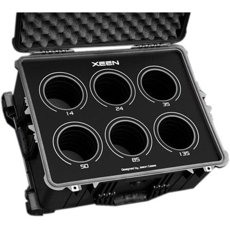 Jason Cases Protective Case for Set of 6 Zeiss CP.2 Lenses (Black Overlay)