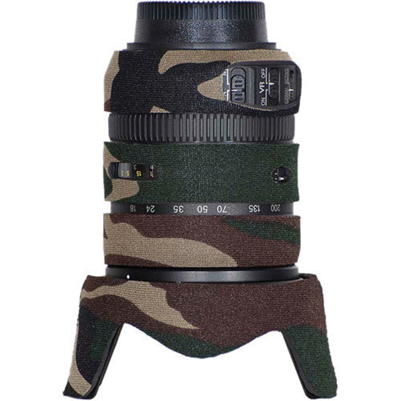 LensCoat Lens Cover for Nikon 18-200mm f/3.5-5.6 G VRII Lens (Forest Green Camo)