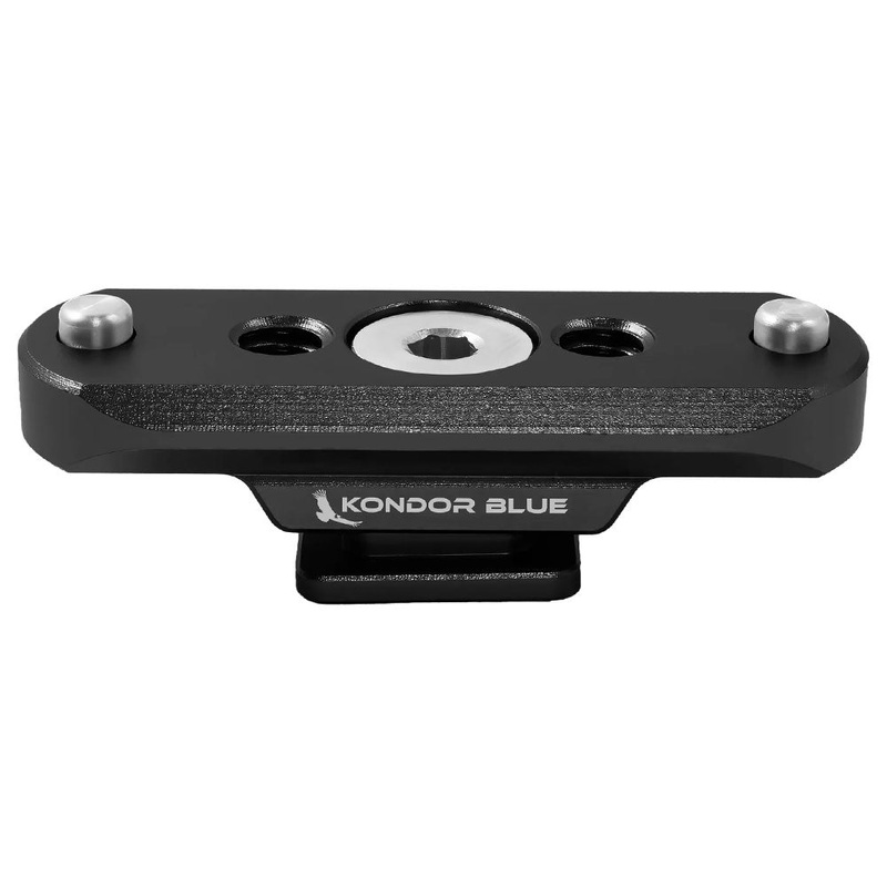 Kondor Blue NATO Rail to Hot Shoe Adapter - Black