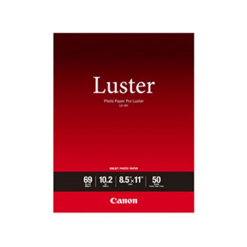 Canon Pro Luster LU-101 8.5" x 11" Photo Paper - 50 Sheets