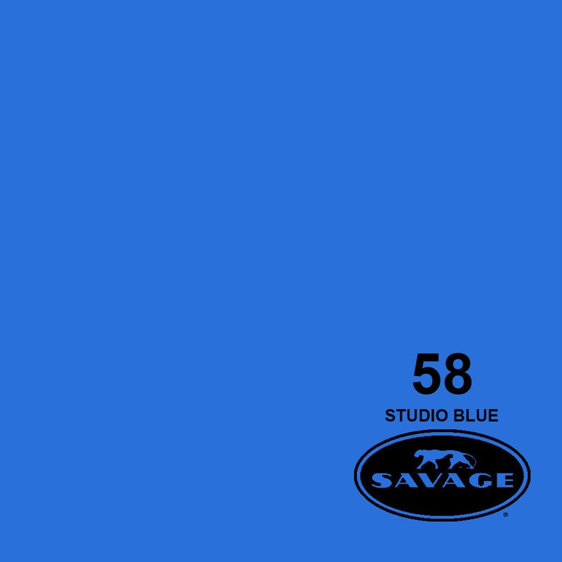 Savage 107"x12 Yards Seamless Paper Background - Studio Blue