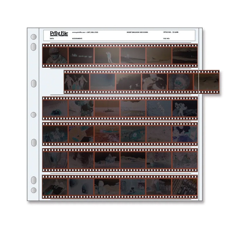 Print File 35-6HB Negative Pages - 100 Pages