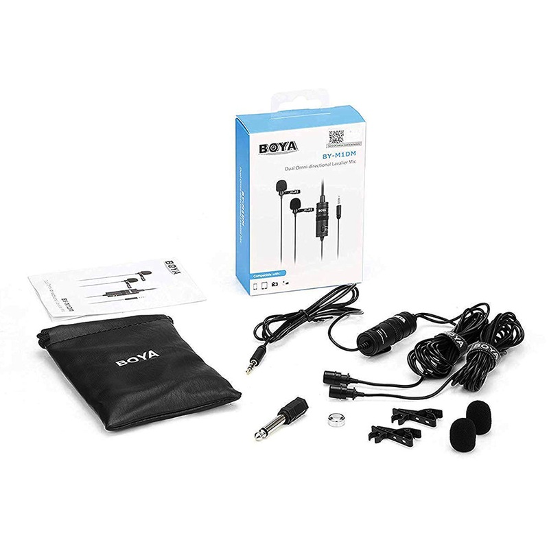 Boya BY-M1DM Dual Omni-directional Lavalier Mic