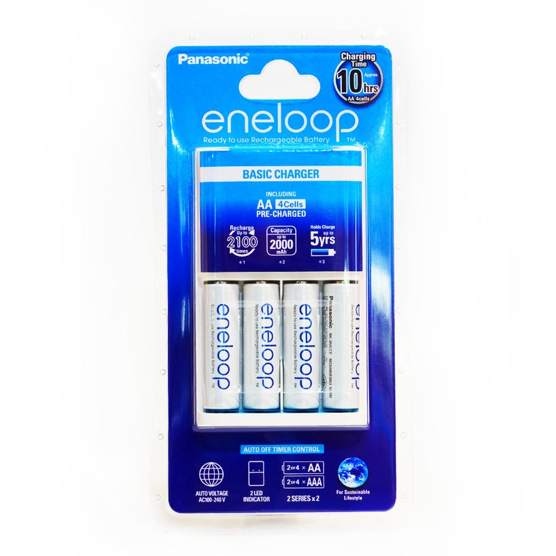 Panasonic Eneloop Basic Charger Battery 4 AA 2000mAh