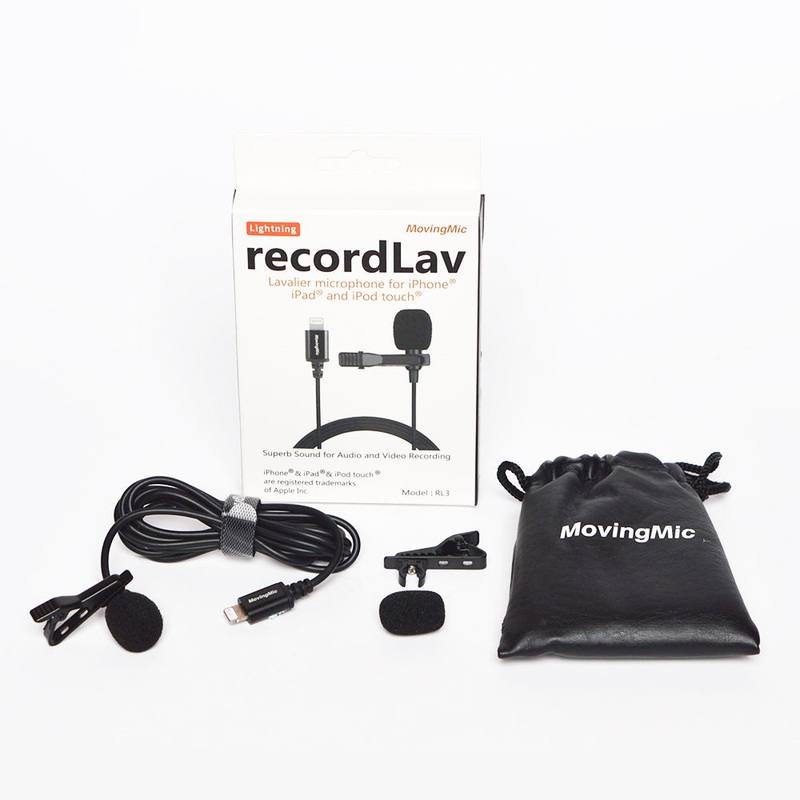 MovingMic Recordlav Lightning Microphone Lavalier RL3 1.5M