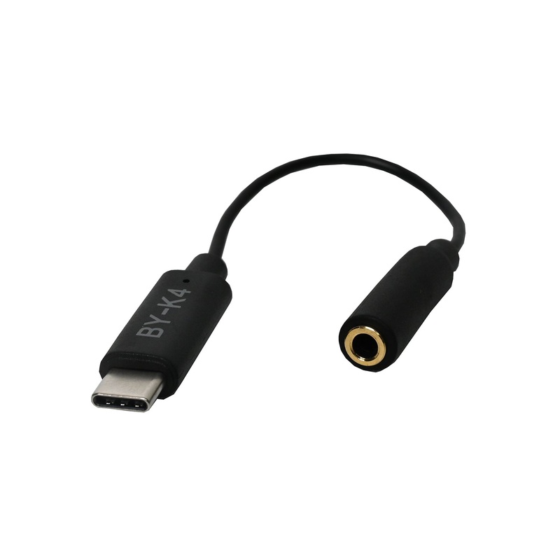 BOYA BY-K4 Kabel Adapter Audio 3.5mm Female TRS to USB Type-C
