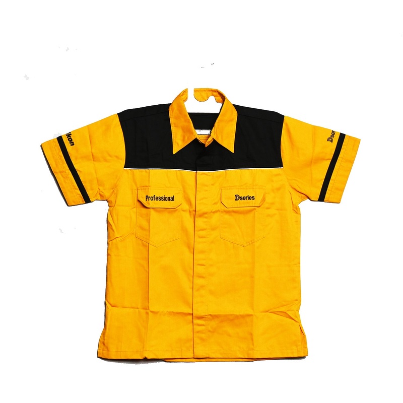 Kemeja Nikon Kuning Hitam