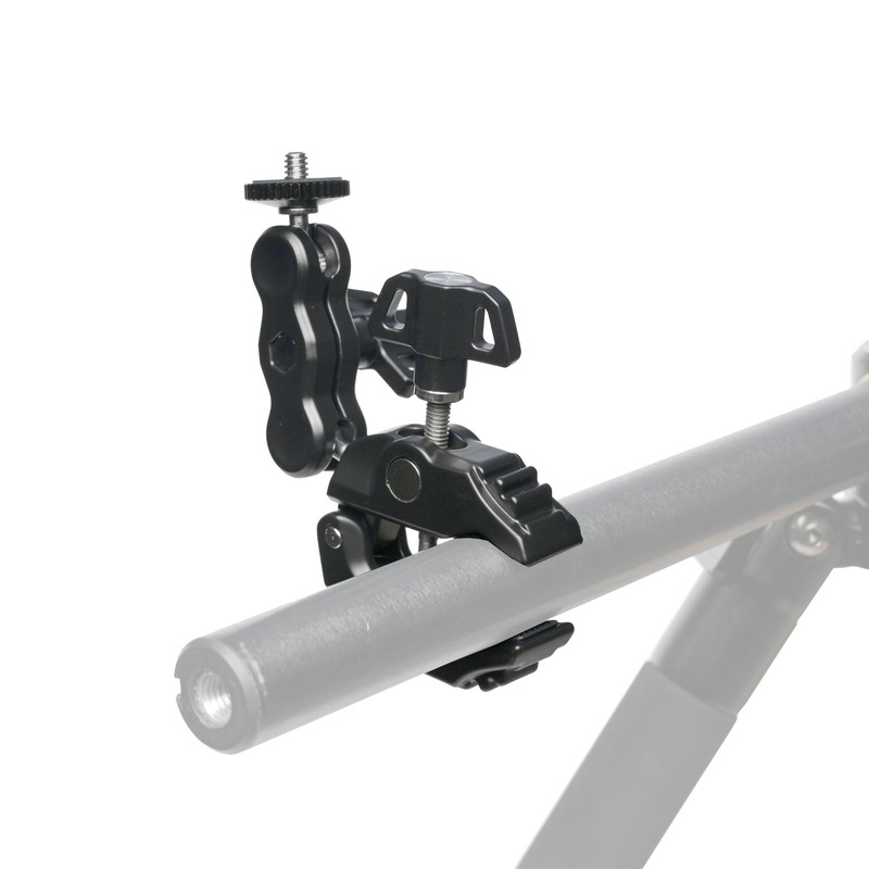 Multi Function Metal Super Clamp With Double Ball Head