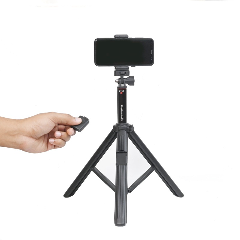 QZSD ZP100 Extendable Tripod Selfie Stick for Smartphone and Camera