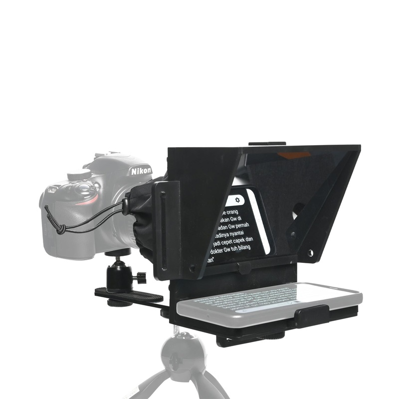 SOONPHO Teleprompter For Smartphone Camera w/Remote Control
