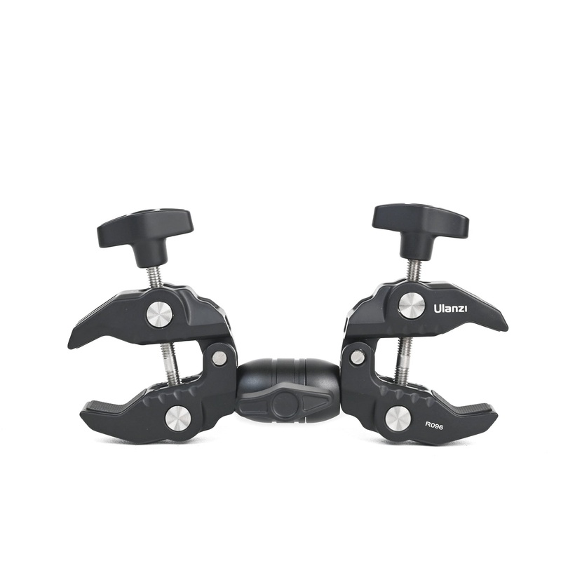 Ulanzi R096 Double Super Clamp Crab Shape Clamp Multifungsi