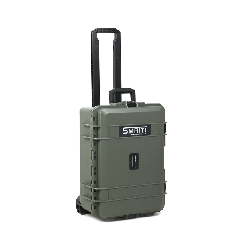 SMRITI 5236 Pull Rod Hard Protective Waterproof Case With Adjustable Foam for Storage Travel