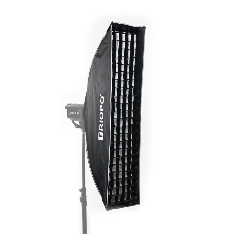 Triopo Strip Softbox 30x120 cm with Grid Bowen Mount