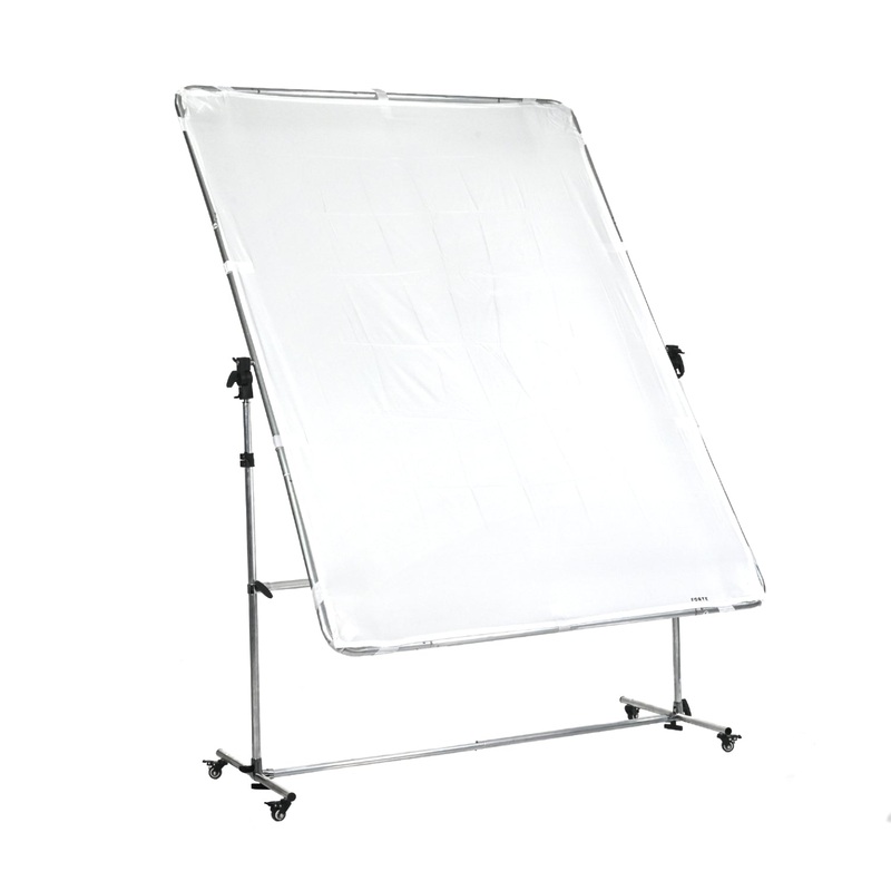 FORTE Sun Scrim Diffuser Reflector 150x200 cm Aluminium Frame with Stand and Wheels