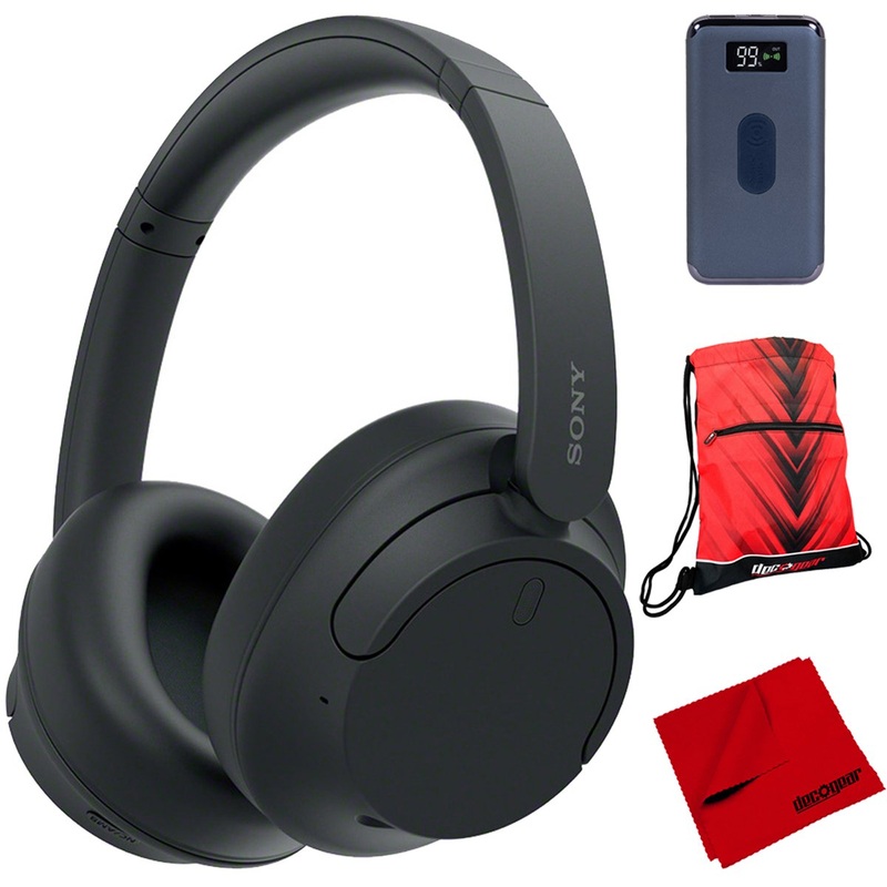 Sony WH-CH720N Wireless Noise Cancelling Headphones (Black) + Deco Power Bank Bundle