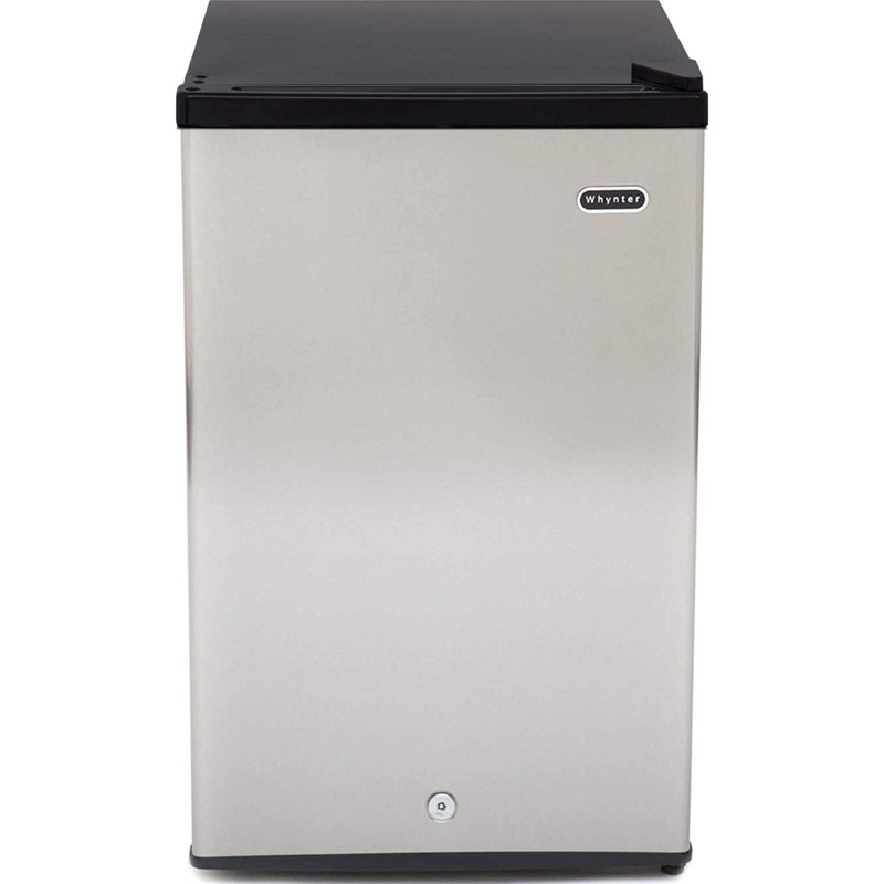 Whynter CUF-301SS 3.0 Cubic feet Energy Star Upright Freezer with Lock - Stainless Steel