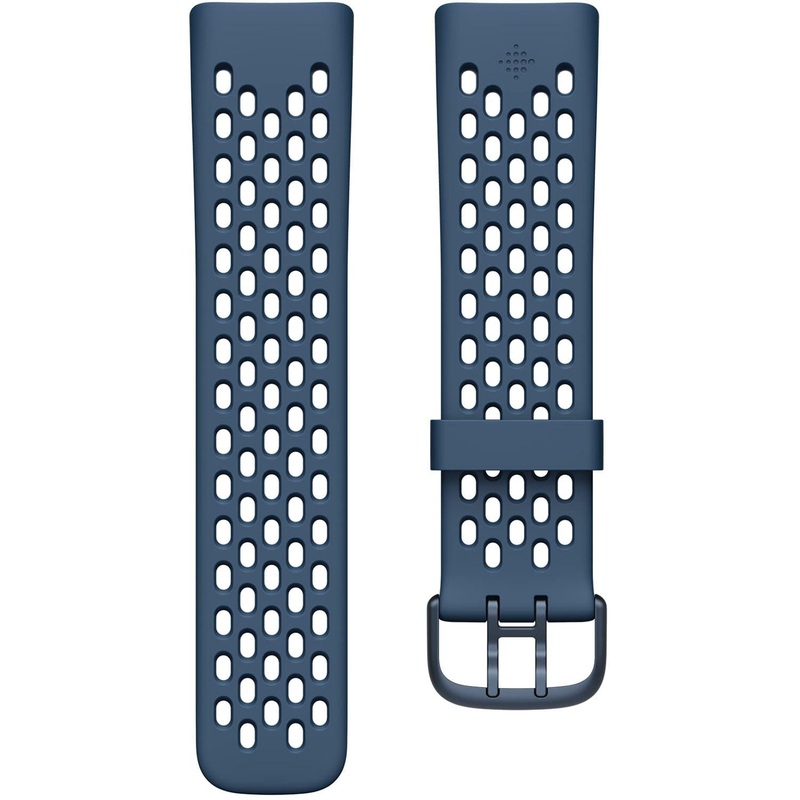 Fitbit Charge 6 & Charge 5 Sport Band, Deep Sea, Large