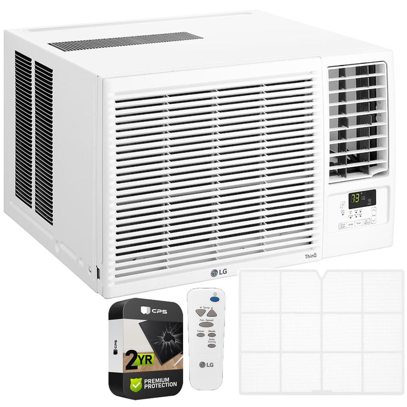 LG 12,000 BTU Smart Wi-Fi Window Air Conditioner and Heater with 2 Year Warranty
