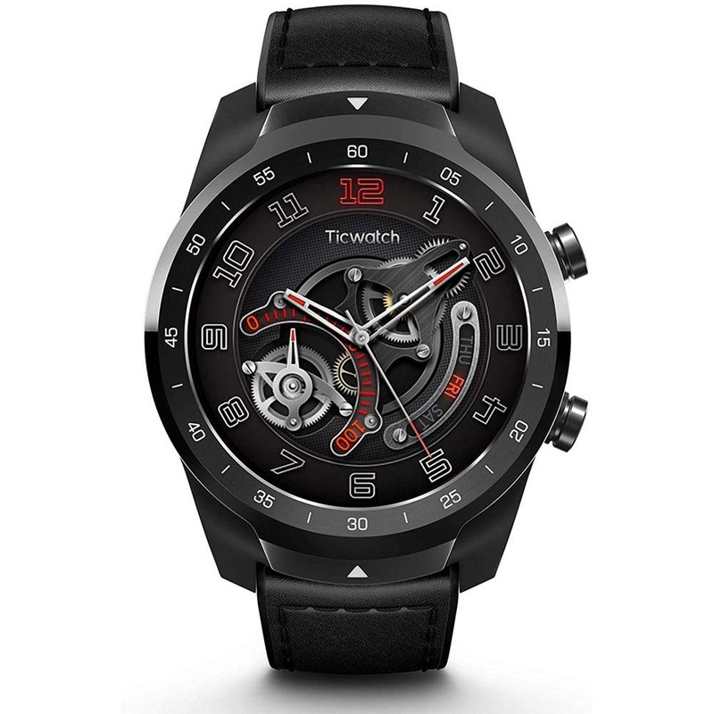 Mobvoi TicWatch Pro BT Smartwatch with Extra Brown Leather Strap - P1031000600B-A
