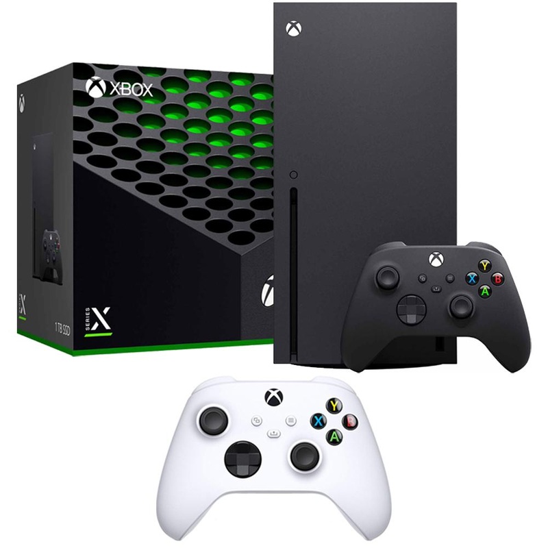 Microsoft RRT-00001 Xbox Series X 1TB SSD w/ Extra Wireless Controller, Robot White